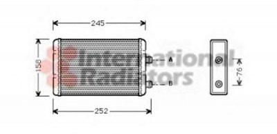 VAN WEZEL 17006220 -  Теплообменник, отопление салона